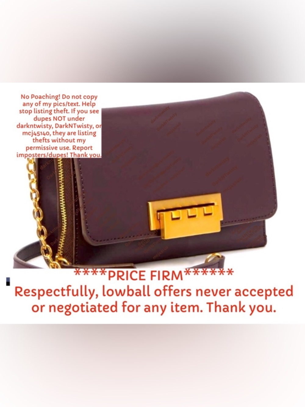 Zac Posen Eartha Wallet On A Chain Crossbody $295 Price Firm! - Picture 2 of 10